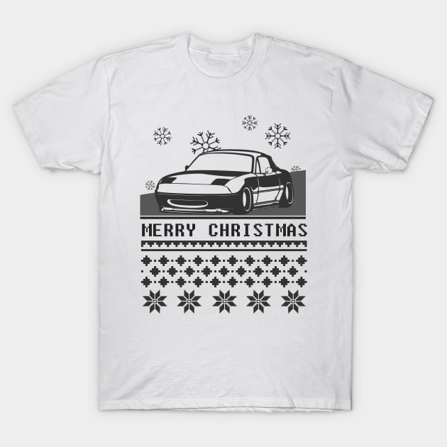 Merry Christmas miata T-Shirt by hoddynoddy